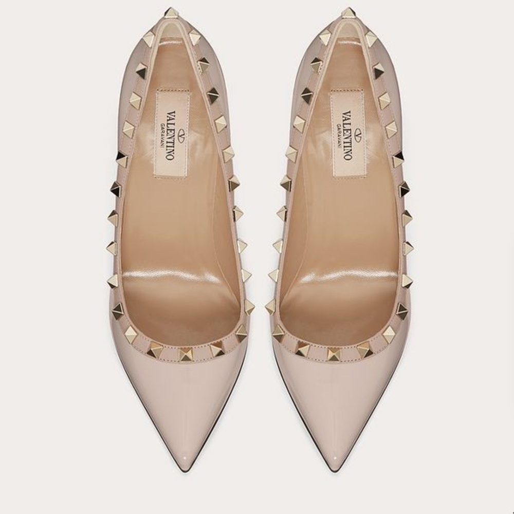 VALENTINO Garavani rockstud leather pump 100 MM